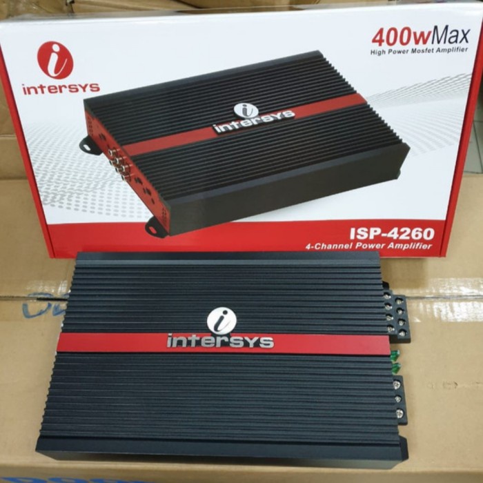 BISA GOSEND POWER AMPLIFIER 4 CHANNEL INTERSYS ISP-4260 MOBIL UNIVERSAL
