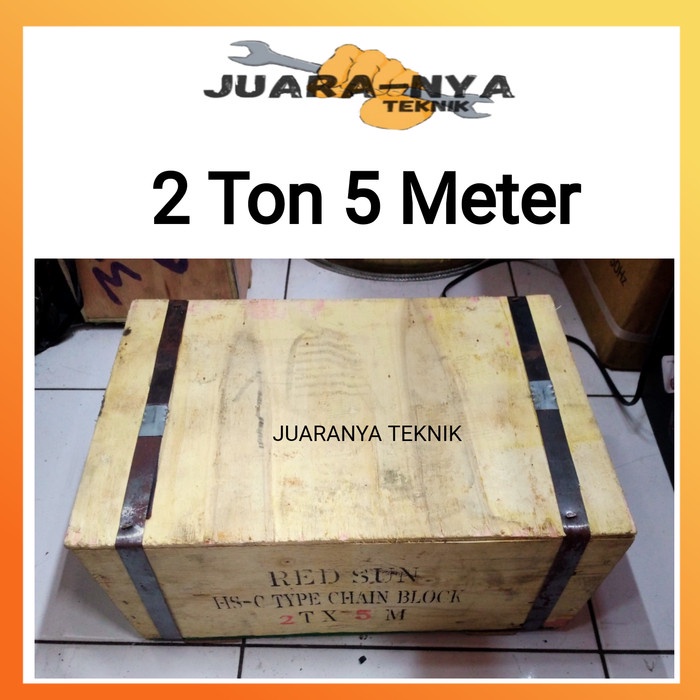 RED SUN Takel 2 Ton 5 Meter / Chain Block 2 Ton 5 Meter RedSun