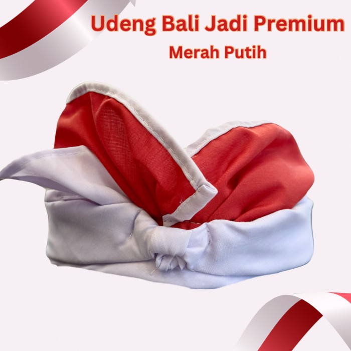 Udeng Bali Merah Putih Premium DEWASA