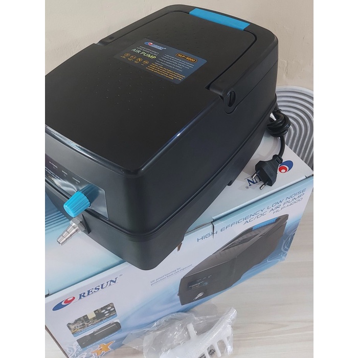Pompa Udara Waterof AC DC Resun 4000 Aerator Kolam Airpump