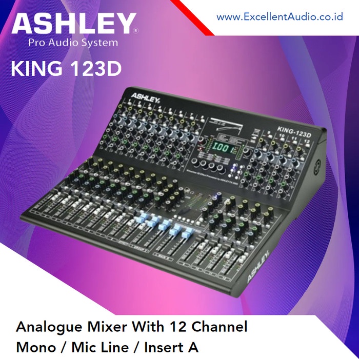 Mixer Audio analogue ASHLEY KING 123D 12 Channel Mixer