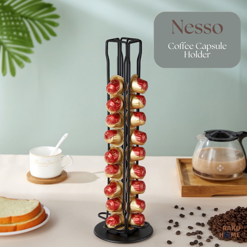 Citayam NESO Nespresso Holder Rotating Nespresso Capsule Rack 40 Capsule Tempat Kapsul Nespresso