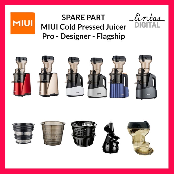 TERBARU MIUI Cold Press Slow Juicer Pro Sparepart Tambahan Juicer