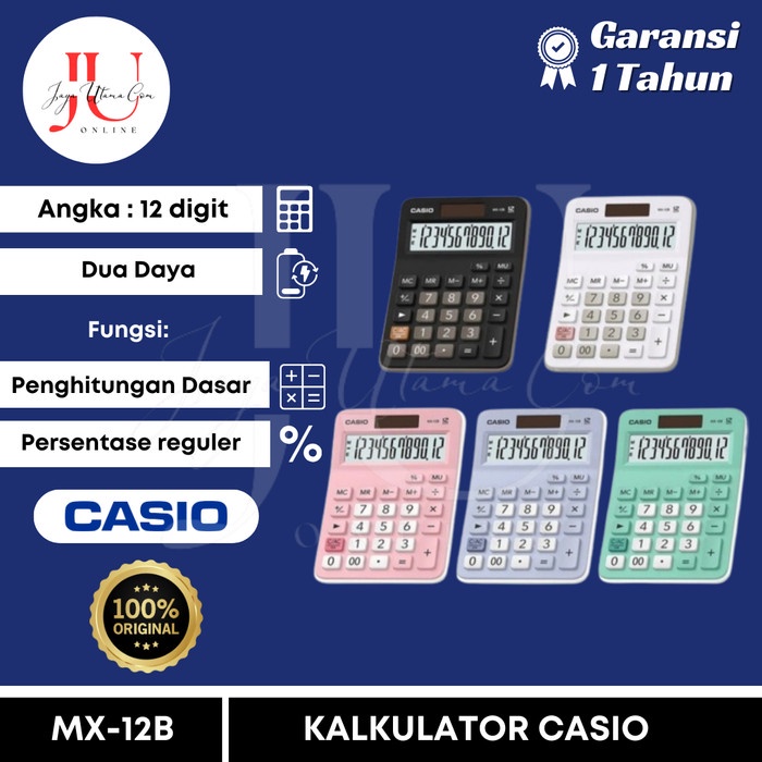 

CALCULATOR CASIO MX-12B-HIJAU ORIGINAL [TERBARU[TERLARIS[ORIGINAL[ASLI]