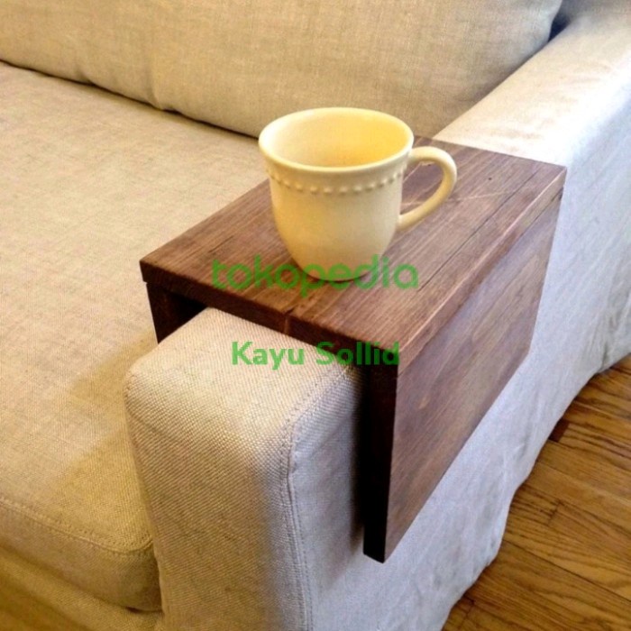 PREMIUM sofa arm tray table / sofa arm rest / couch arm rest kayu