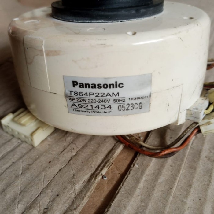 Motor Fan Indoor AC Split Panasonic T864P22AM 4P 22W 220-240V 50Hz A921434 Bekas Cabutan Original