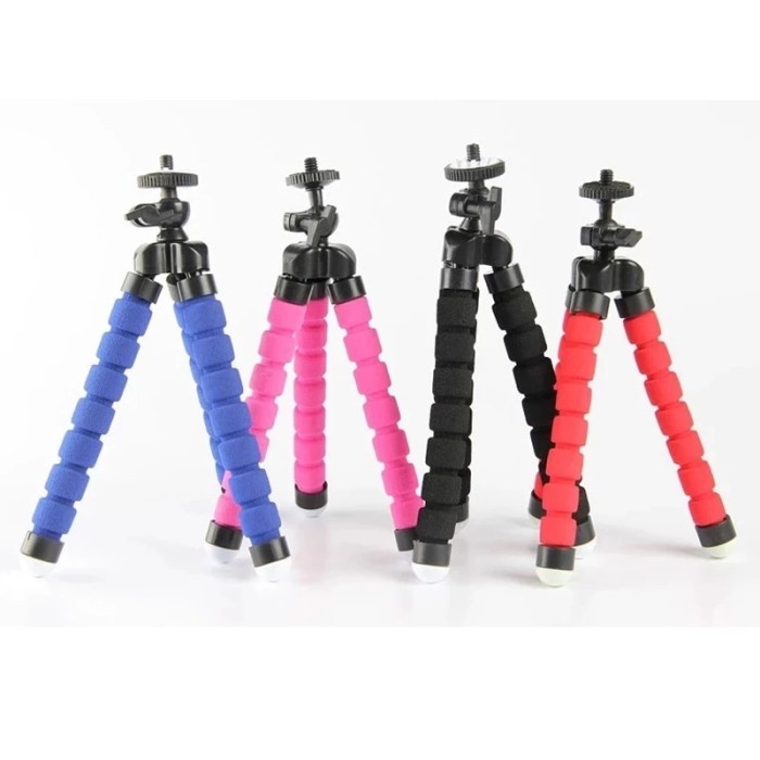 Mini Flexible Sponge Octopus Tripod for iPhone 14 13 Pro Max phone