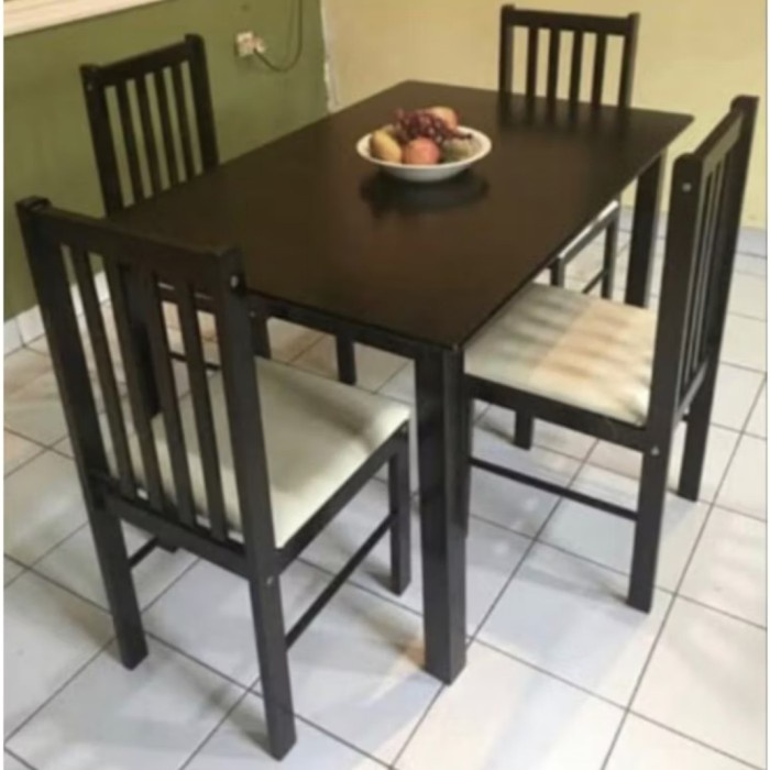 PREMIUM Meja Makan Minimalis Bahan Kayu Solid Bandung