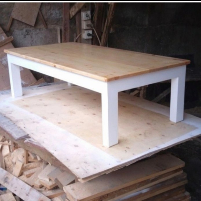 PREMIUM Meja lesehan cafe meja lesehan makan kayu jati Belandaa