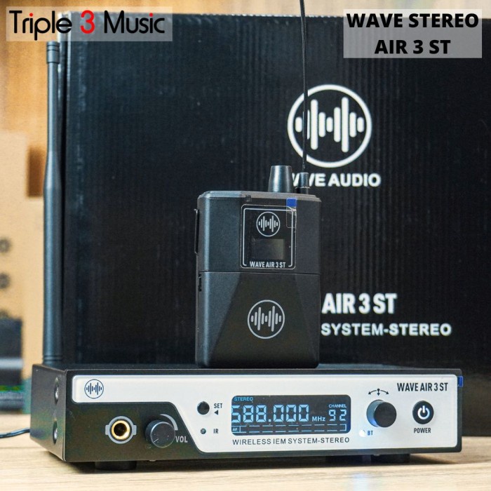 WAVE AIR 3 ST Stereo Wireless IEM System Stage Wave Audio Monitor