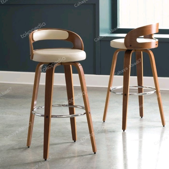 PREMIUM Kursi stool kayu jati Kursi bar stool