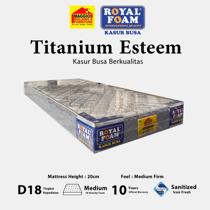 KASUR BUSA ROYAL FOAM - KASUR ROYAL FOAM - TITANUM ESTEEM 20CM - ROYAL FOAM
