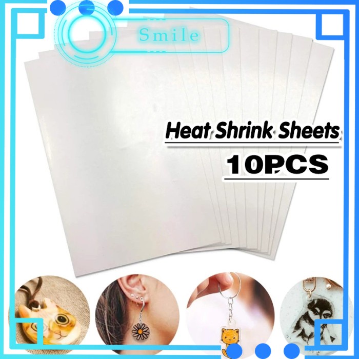 

PROMO! 10pcs DIY Shrinky Dink Plastic / Heat Shrink Sheets 20*27cm