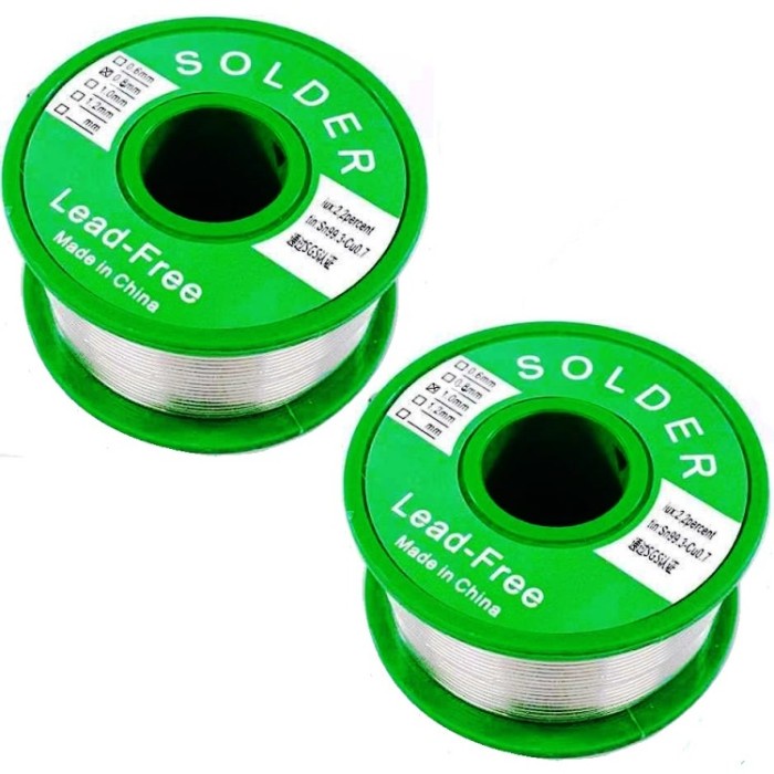 TERLARIS RBX Kawat Timah Solder Lead free 0,8-1,0mm Iux 2.2% Sn99.3 Cu0.7 100gr