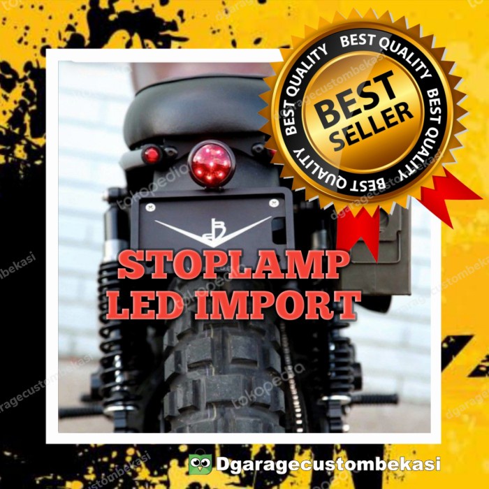 STOPLAMP LAMPU BELAKANG LED IMPORT Motor Custom Japstyle Caferacer W17