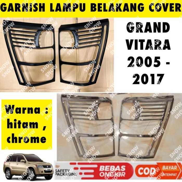 Garnish Lampu Belakang Suzuki Grand Vitara Chrome
