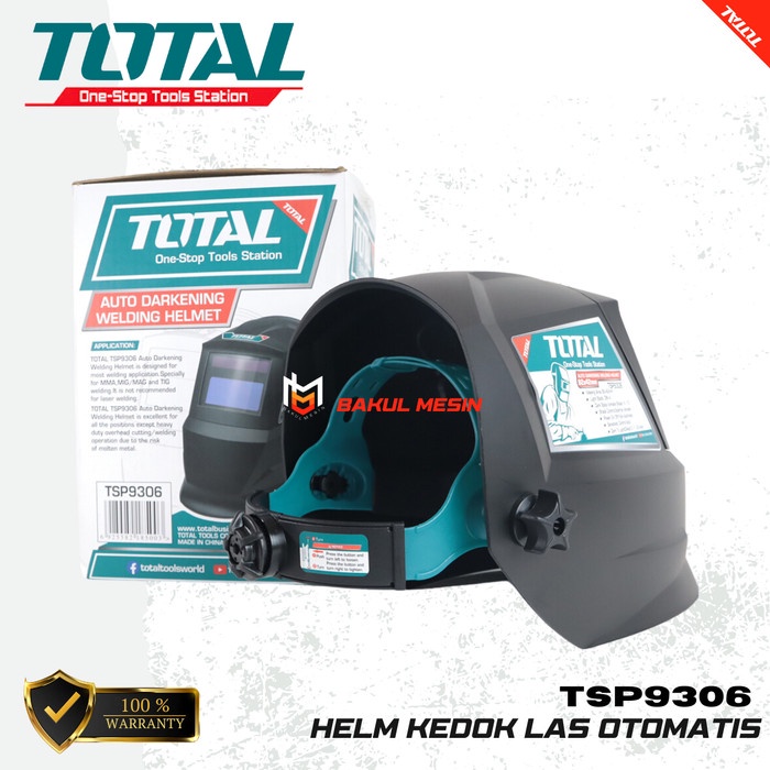Terbaik Total Tsp9306 Auto Darkening Welding Helmet Helm Kedok Las Otomatis