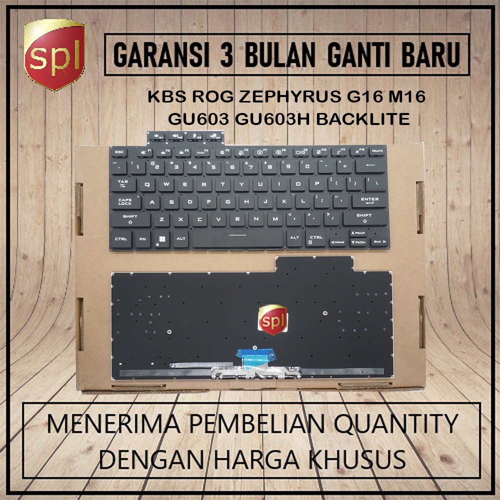 Keyboard Asus Rog Zephyrus g16 m16 gu603 gu603h Backlight