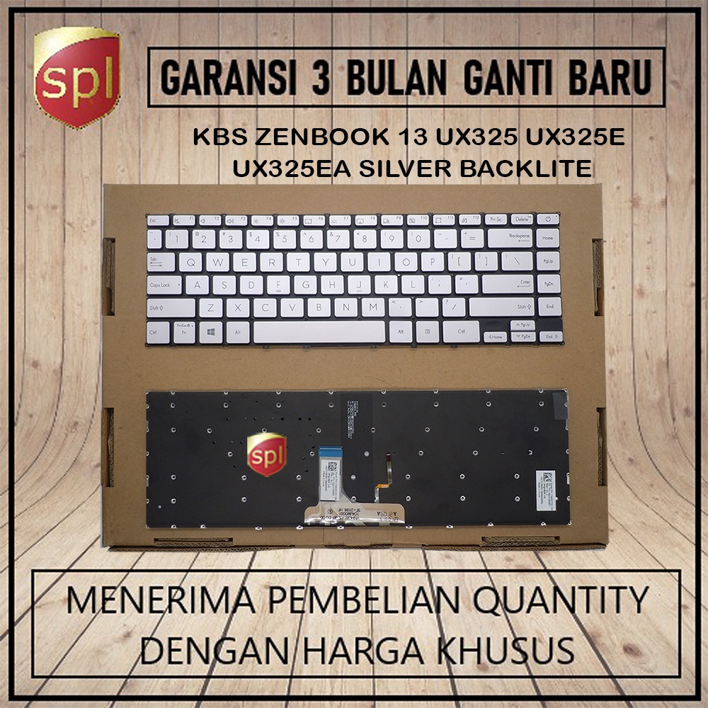 Keyboard Asus Zenbook 13 ux325 ux325e ux325ea Silver Backlight
