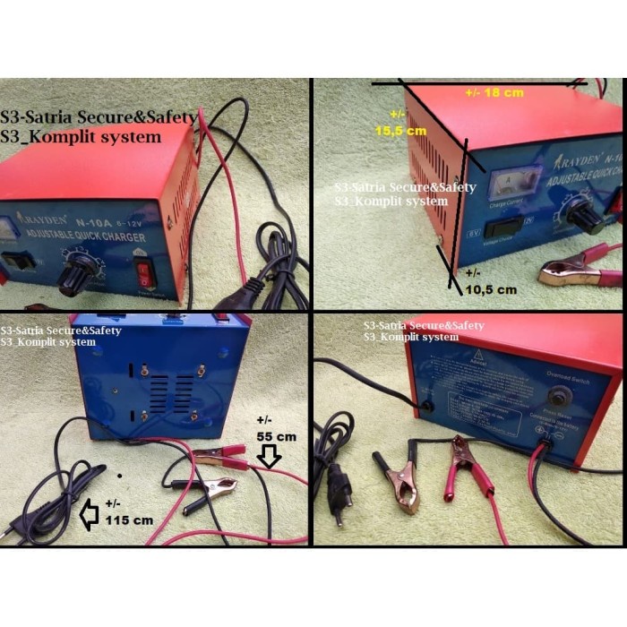 Mantab Charger Aki Basah Charger Aki Kering / Cas Aki Kering Basah