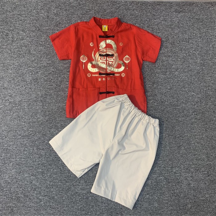 Terlaris Setelan cheongsam / imlek anak laki-laki umur 3 - 8 Tahun SALE