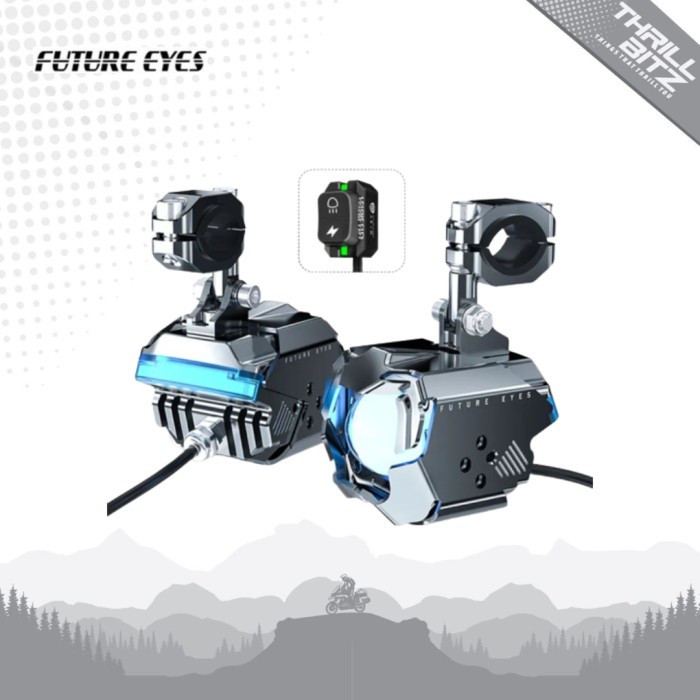 TERBARU Future Eyes F2 Pro Auxiliary Motorcycle Light