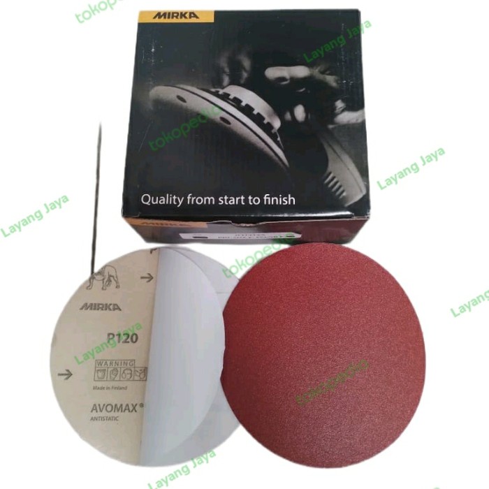 HOT SALE Amplas Bulat 6 Inch- Perekat Stikit/doubletape