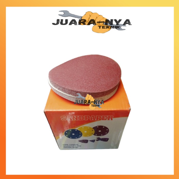 Amplas Velcro 5 Inch / Amplas Bulat 5" / Amplas Prepet 5 Inch / Amplas Tempel