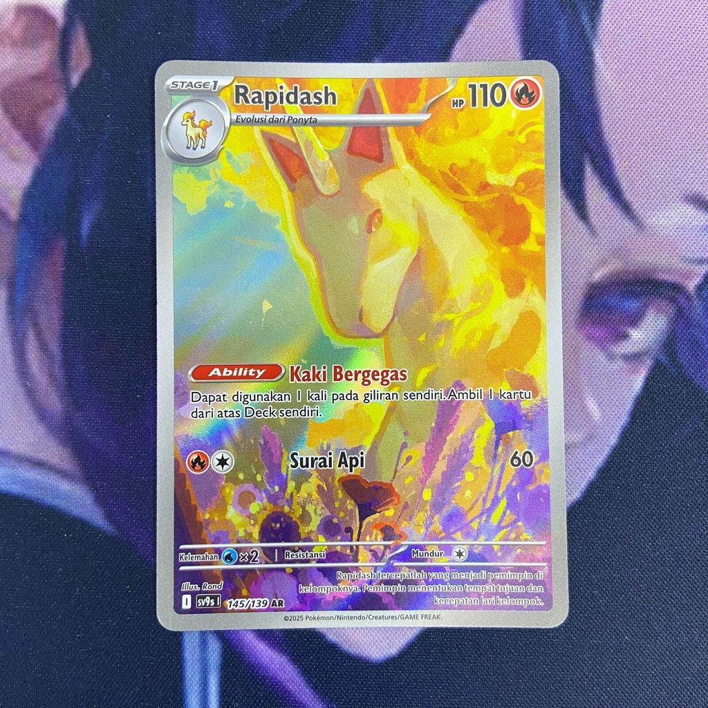 pokemon (ID) rapidash - SV9s 145/139 - AR