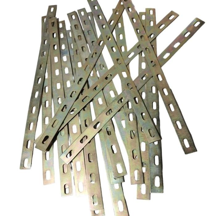 PREMIUM Plat besi bracket breket bolong lubang besi multifungsi - tebal 1.2mm