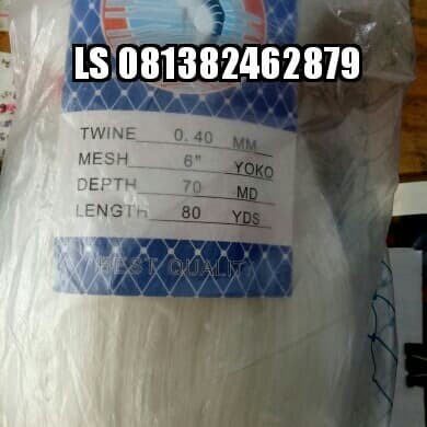 PREMIUM jaring ikan 6" 040 tinggi 10 m