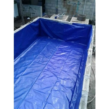 PREMIUM terpal kolam 4x6x1 a12 kualitas paling tebal ma