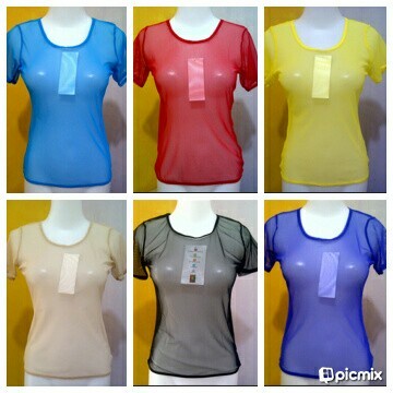 PREMIUM Tile Jaring Lengan Pendek / Baju Zumba / Baju Senam
