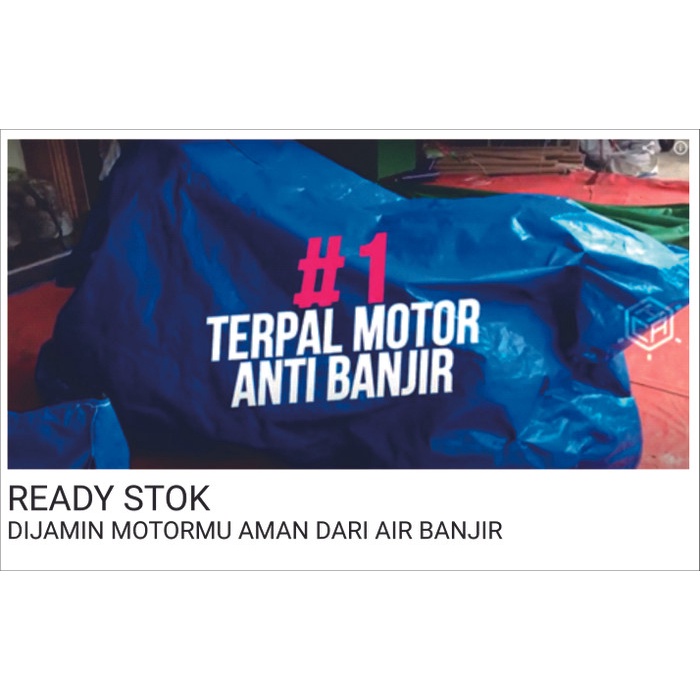 PREMIUM Terpal Pelindung Motor Anti Banjir (Motor Matic)