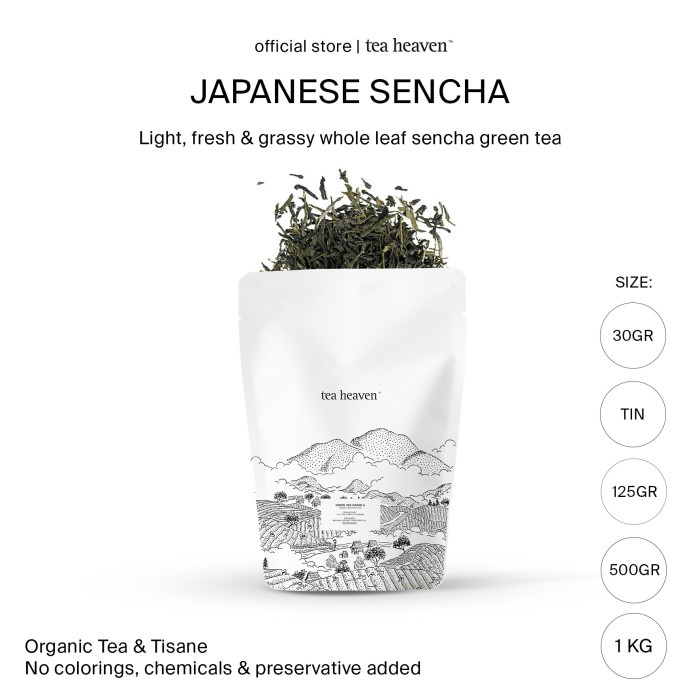 

Sencha Japanese Green Tea Premium Teh Hijau Jepang Organik