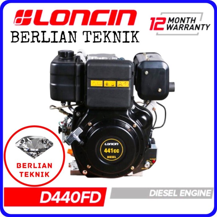 Stok Terbatas Mesin Penggerak Solar Engine Diesel Loncin D440Fd / 9 Hp Starter