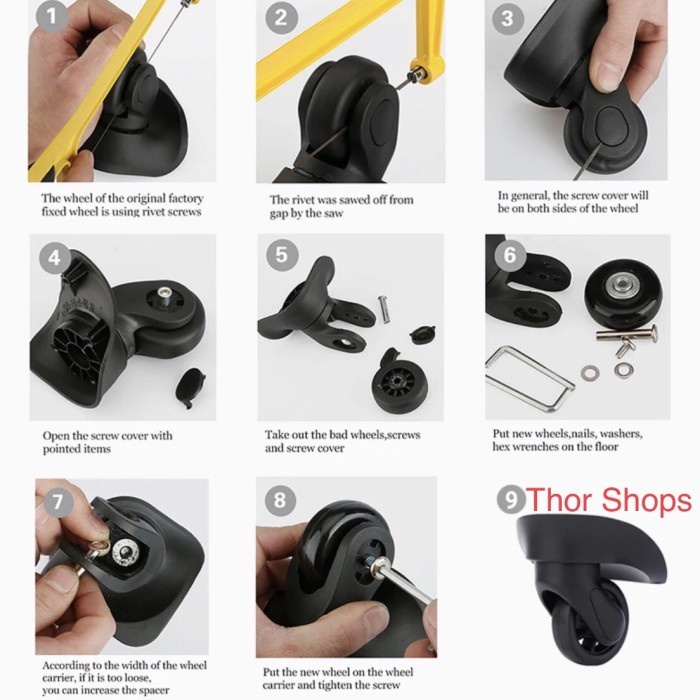 RODA KOPER DIAMETER 42MM REPLACEMENT WHEEL AMERICAN TOURISTER