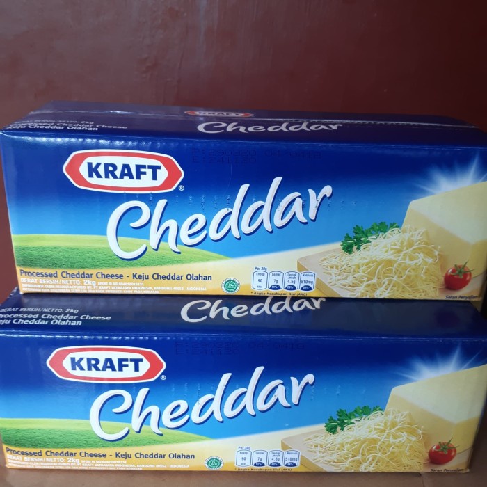 Keju kraft cheddar 2kg/ keju cheddar kraft 2kg