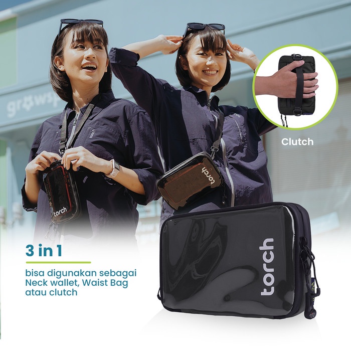 Torch 3 In 1 Dompet Gantung Multifungsi - Hanging Wallet Gaesa