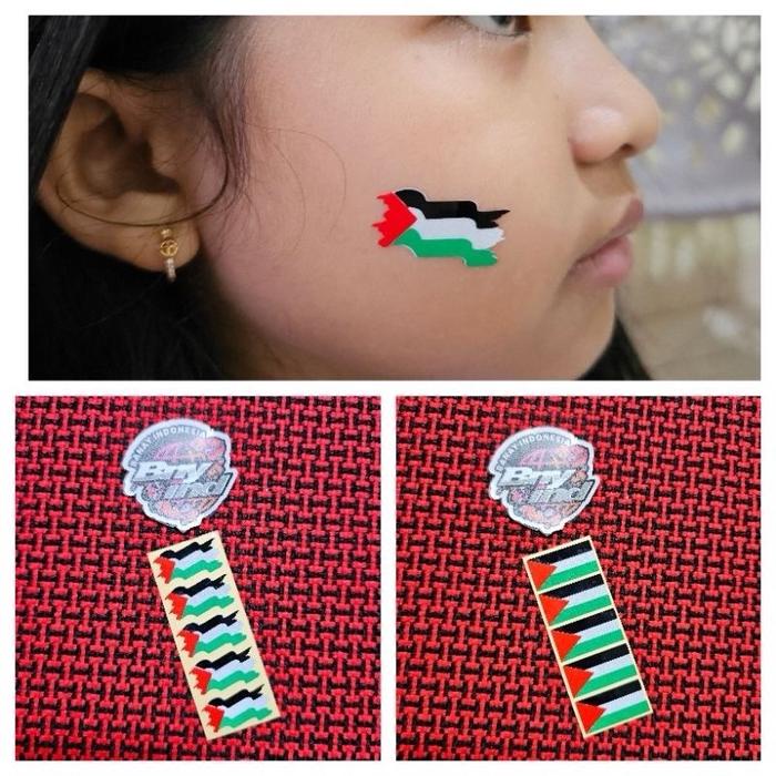 

Stiker Sticker Bendera Pipi Palestina Isi 5 Cutting