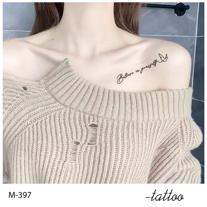 Zoar-Y69 Stiker Tato Temporary Semi Permanen Tahan Lama Tattoo Menempel Dekorasi Seni Untuk Pria Dan