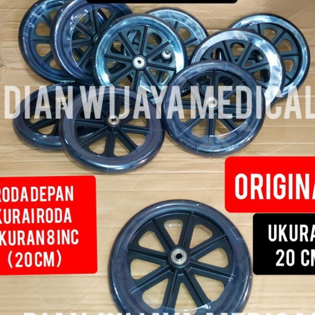 Ready ban depan kursi roda standar alumunium/roda depan kursi roda