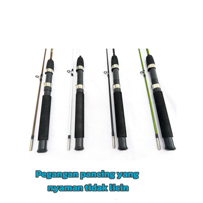 terbaru  joran pancing sambung dua fiber glass120cm 135cm 150cm 165cm 180cm 165cm 180cm 210cm