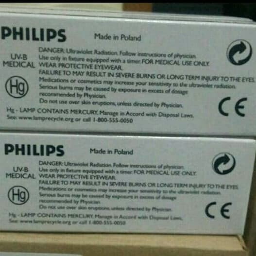 Bohlam Narrowband UVB 311 untuk fototerapi vitiligo psoriasis