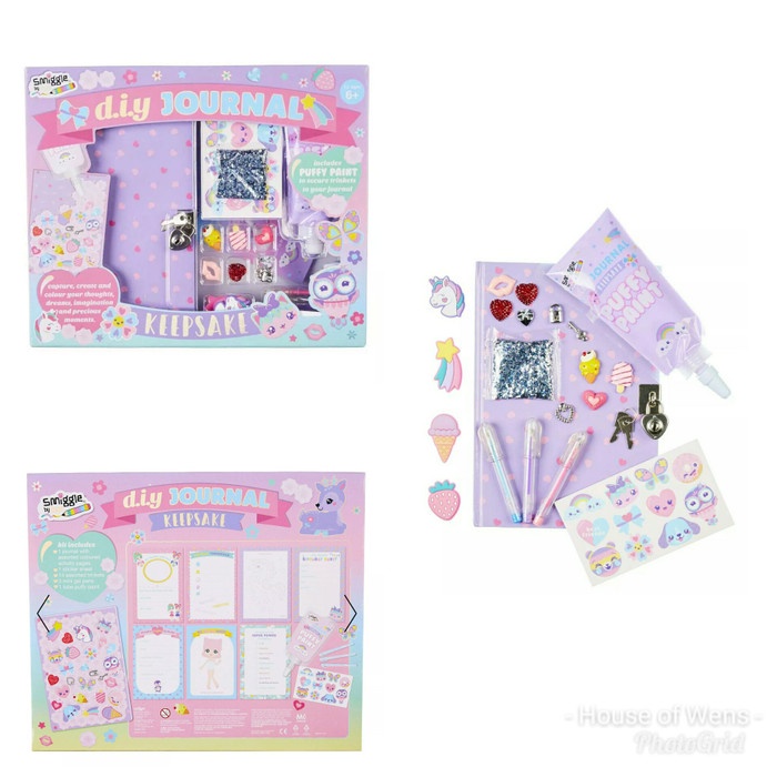 

SMIGGLE DIY KEEP SAFE JOURNAL KIT - DIARY ANAK SMIGGLE