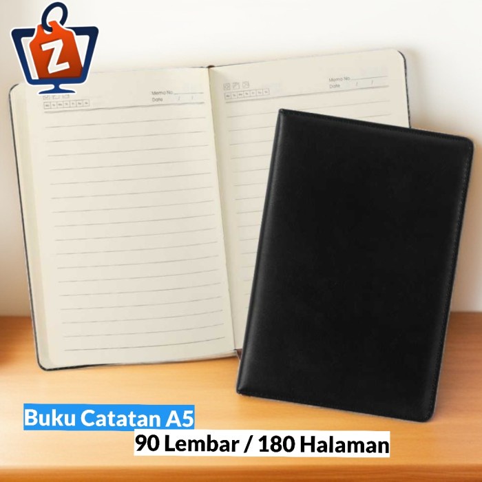 

Buku Catatan Bisnis Note Notes Cover Kulit Kertas A5 Gray