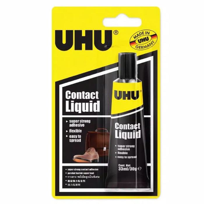 

UHU Household Contact Liquid 33 ml Blister / Lem Sepatu / Lem Tas