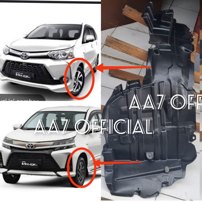 LINER FENDER SPAKBOR RODA DEPAN VELOZ 2016 2017 2018 2019 2020 2021