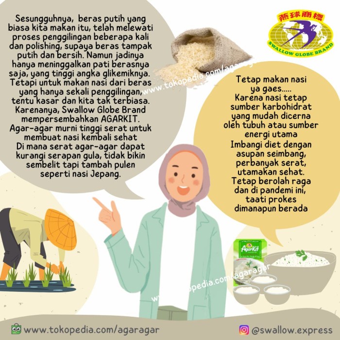 

AgarKit bubuk agar-agar untuk campuran nasi