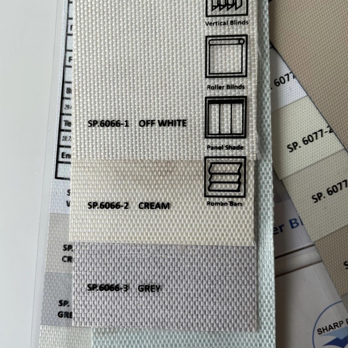 Kain Fabric Only Roller Blind Atau Vertical Blind Sp Sharp Point Ready